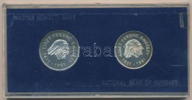 1961. 25Ft Ag + 50Ft Ag "Liszt" pár, eredeti MNB plasztiktokban T:P