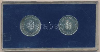 1961. 25Ft Ag + 50Ft Ag "Bartók Béla" pár eredeti MNB plasztiktokban T:P