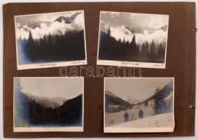 cca 1914-1918 Katonai fotók az I. világháborúból(pl. ágyú vontatása), 8 db fotó, 8x11 cm / cca 1914-1918 8 military photos, 8x11 cm