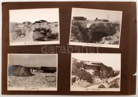 cca 1914-1918 Páncéltornyok az I. világháborúban, 7 db fotó, 12x8 cm / cca 1914-1918 Military photos from the world war I., 7 photos, 12x8 cm