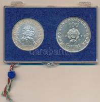 1973. 50Ft Ag + 100Ft Ag "Petőfi" pár, eredeti plombált MNB plasztiktokban T:BU