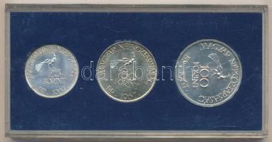 1967. 25Ft Ag + 50Ft Ag + 100Ft Ag "Kodály" sor eredeti kék plasztiktokban T:BU
