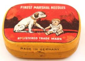 Finest Marshall Needles, Made in Germany, fémdoboz,eredeti gramofontű tartalommal, 4x3x1cm