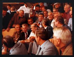 Nagy fotóalbum, benne több képpel Puskás Ferenc(1927-2006) labdarúgóról, színes és fekete-fehér képe...