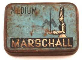 Medium Marshall Needles, Made in Germany, kopottas fémdoboz, 4,5x3,5x1cm