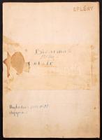 1945 Az eplényi vasutállomás "Titkos" jelzésű iktatókönyve, sok bejegyzéssel, 40p