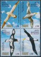 Madarak sor 4-es tömbben Birds set in block of 4