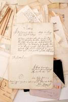 cca 1600-1900 Óriási okmány és nyomtatvány hagyaték tétel. Korai levelek az 1600-as évektől, egy rés...