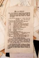 cca 1600-1900 Óriási okmány és nyomtatvány hagyaték tétel. Korai levelek az 1600-as évektől, egy rés...