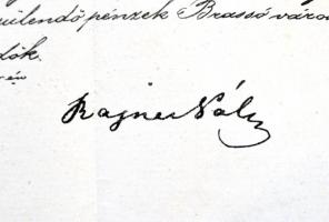 1870 2 db leirat Rajner Pál belügyminiszter saját kezű aláírásával