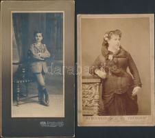 cca 1880-1910 3 db keményhátú műtermi családi fotó különféle műtermekből (Ravasz Imre, Arad; Dunky fivérek, Kolozsvár; Alfred Adler), különböző méretben