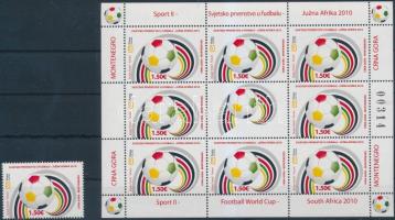 Football World Cup stamp + minisheet, Labdarúgó VB. bélyeg + kisív