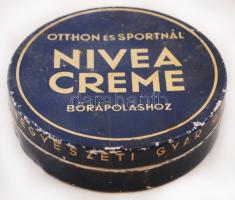 Régi Nivea Creme fémdoboz, 9x2cm