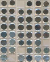 1926-1973. 1f-10Ft 198db-os vegyes magyar pengő és forint fémpénz gyűjtemény berakóba rendezve, közt...