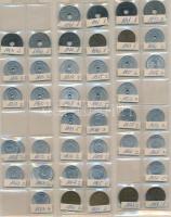 1926-1973. 1f-10Ft 198db-os vegyes magyar pengő és forint fémpénz gyűjtemény berakóba rendezve, közt...