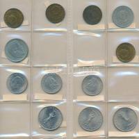 1926-1973. 1f-10Ft 198db-os vegyes magyar pengő és forint fémpénz gyűjtemény berakóba rendezve, közt...