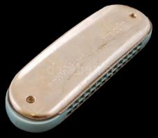 Melodia lengyel retro harmonika, eredeti dobozában, h:13,5 cm