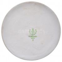 1987. "Újpesti Dózsa SC Vívóverseny" hollóházi porcelán emlékérem (63mm) T:2