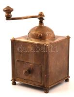 Réz kávédaráló, jó állapotban, 18x10x10