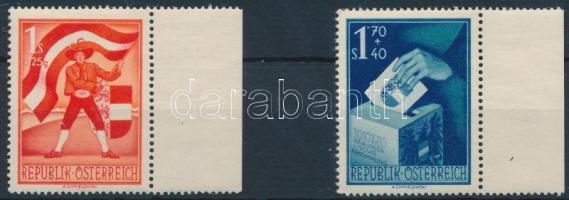 Karinthiai népszavazás 30. évfordulója sor 2 ívszéli értéke, 30th anniversary of Carinthian plebiscite 2 margin stamps from set