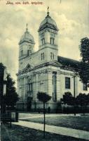 Léva, Római katolikus templom; kiadja Schulcz Ignácz / Roman Catholic church (EB)