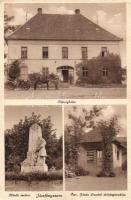 Jászfényszaru, Községháza, Hősök szobra, Özv. Jónás Imréné dohányárudája