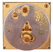 Európa ébresztőóra, működőképes állapotban, kissé kopottas állapotban, 6x6 cm