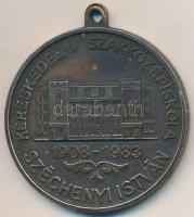 1983. "Széchenyi István Kereskedelmi Szakközépiskola 1908-1983" Br emlékérem (51mm) T:2,2-