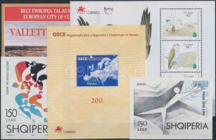 1995-1998 Europe 5 blocks, 1995-1998 Európa motívum 5 db klf blokk