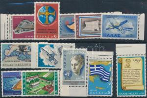 3 diff sets + 4 diff stamps, 3 klf sor + 4 klf önálló érték