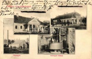 Gic-Hathalom, szeszgyár, belső, Frankl Henrik kastély (ázott / wet damage)