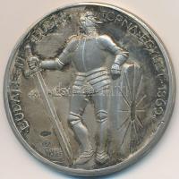 Berán Lajos (1882-1943) 1927. "Budapesti (Budai) Torna Egylet 1869. - Kinizsy / Kard III. 1927" Ag díjérem (16.78g/0.800/33mm) T:2