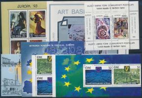 Europe 5 blocks + 2 stamp-booklet sheets, Európa motívum 5 db blokk + 2 db bélyegfüzetlap
