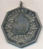 1912. "Küzdj és bízva bízzál / Verseny díj - Kenese 1912" Ag díjérem (15,56g/0.950/34mm) T...