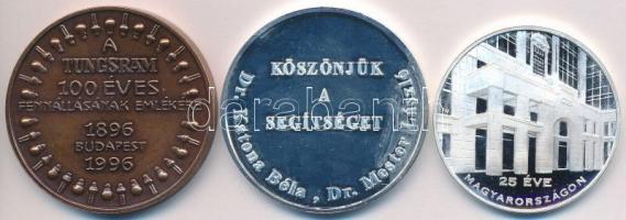 Fritz Mihály (1947-) 1996. "100 év a fényért / A Tungsram 100 éves fennállásának emlékére 1896-...