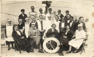 DDSG Jupiter személyzet / staff, photo (worn edges)