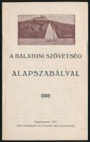 1913 A Balatoni Szövetség alapszabályai, Nagykanizsa, pp.:15, 16x10cm