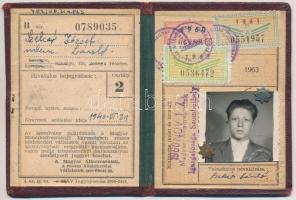 1960 Fényképes vasúti igazolvány, 10x7cm