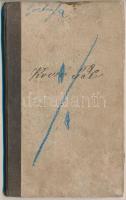 1870 Cselédkönyv, Vecsés, okmánybélyeggel (15kr), viaszpecséttel