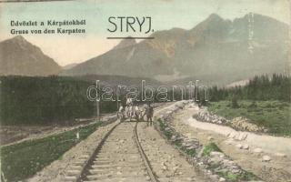 Stryi, Stryj; railway hand car (EK)