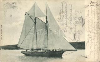 Pola, SM Yacht Lily, sailing ship (EK)