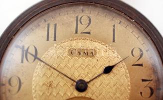 CYMA másodpercmutatós fém zsebóra, tisztításra szorul, ezüst(Ag) lánccal, jelzett, h: 46 cm, nettó: ...