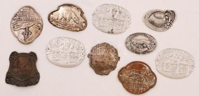 11 db botjelvény(Heimkehle, Greizerhütte, Nagyszénás, Bükk, Klastrompuszta, stb.)