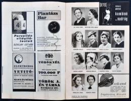 cca 1940 Váltson bérletet a Nemzeti Színházba, reklám nyomtatvány a nemzeti Színház tagjainak fényké...