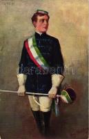 Zum ersten Mal in Wichs, Studentenleben Serie I. Blatt 1. / Studentica, German academic fencing s: G. Mühlberg