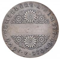 Arató Gyula (1889-1969) ~1940. "Magyar Sport Érem / A Jövő Nemzedéke a Nemzet Jövője" ezüs...