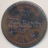 Franciaország 1797-1798A 1c Br T:2-
France 1797-1798A 1 Centime Br C:VF