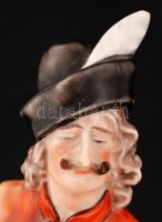 Herendi táncoló juhász, kézzel festett, jelzett, hibátlan, m:29 cm / Herend dancing shepard