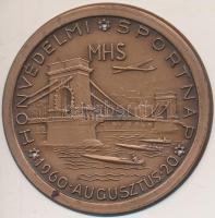 1960. "MHS Honvédelmi Sportnap - 1960. augusztus 20." préselt Al lemezérem (63mm) T:2
