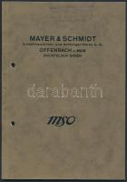 Mayer-Schmidt Schleifmaschinen-und Schmirgel-Werke, Csiszológépek katalógusa, kilyukasztva, pp.:51, 21x15cm